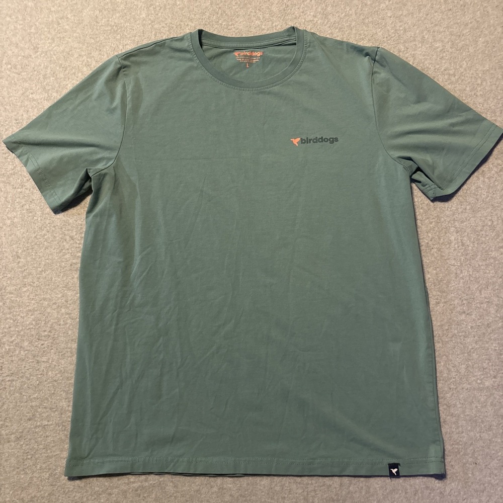 Bird Dogs Women's T Shirt Short Sleeve Green Sz L Shmasters 24' Golf